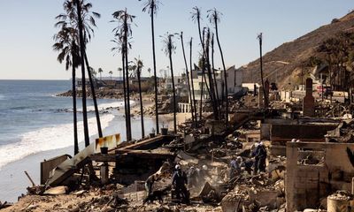 California fires: LA fire crews make progress as officials expect ‘much-needed break’ from dangerous weather – as it happened