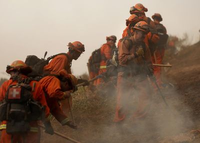 ‘Running to danger and saving lives’: 1,100 incarcerated firefighters are on the LA frontlines