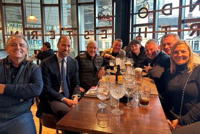 Prince William surprises Wetherspoons drinkers with pre-match pint