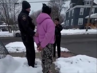 Heartbreaking moment girl, 11, is reduced to tears as she’s handcuffed after being wrongly accused of car theft