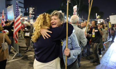 ‘Our fight is not over’: relatives of hostages welcome ceasefire – and vow to keep going