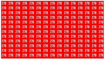 Optical illusion: Only a detective’s eyes can spot the odd number '218' in this image