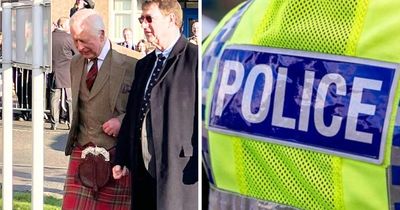 Police Scotland arrest man during King Charles visit to Alloa