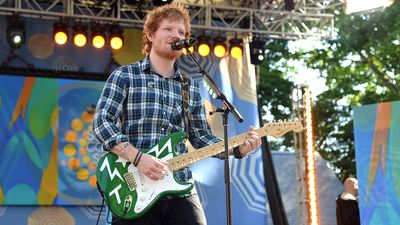 “To have it sitting at home, then see it on Good Morning America in Ed’s hands was a pinch-yourself moment”: Teddy McDonald pointed out Ed Sheeran was using a fake version of Eric Clapton’s Crashocaster. So they asked him to replace it