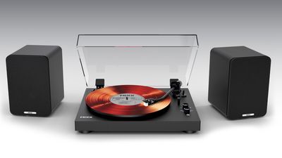This budget turntable and wireless stereo speakers combo looks like a vinyl beginner's dream