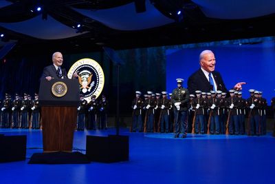 Biden urges troops to ‘remember your oath’ at Defense Department farewell ceremony