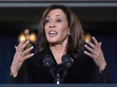 Vice President Kamala Harris Signs Inside Of Desk