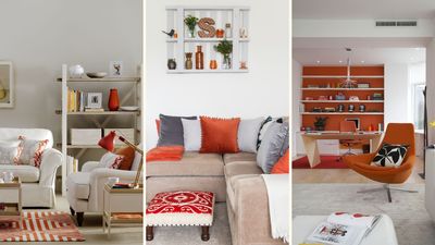 Is it time to be bolder with colour? Kelly Hoppen's surprising choice of dazzling orange accents would certainly suggest so