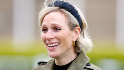 Zara Tindall's olive green suede trench was ahead of one of the year's biggest trends