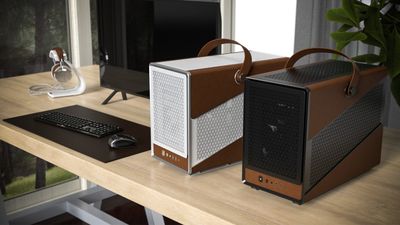 This leather-wrapped PC case is trying to be all executive chic but it looks like Don Draper's gaming PC