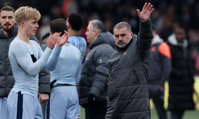 Ange Postecoglou backs Spurs’ young stars to lead club through ‘tough spot’