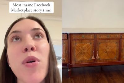 Woman thought she only bought an antique cabinet on Facebook marketplace — but discovers way more inside