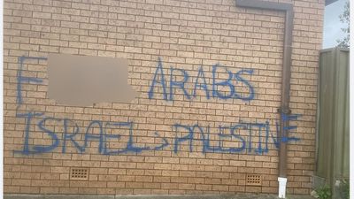 Racist graffiti targets Arabic community