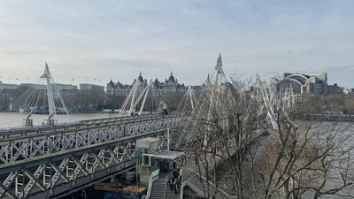 Refurbishment work starts on London's iconic Hungerford Bridge
