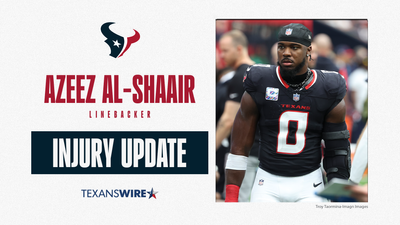 Is Azeez Al-Shaair playing today? Injury update for Texans LB