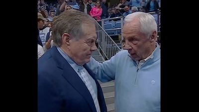 Bill Belichick Meets Up With Legendary Coach Roy Williams at UNC Basketball Game