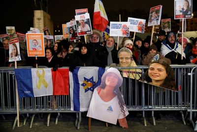 Hope, Fear At Paris Rally For Gaza Hostages