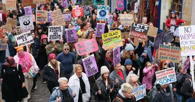 'We want our voice heard': Hundreds gather in Edinburgh for women's march