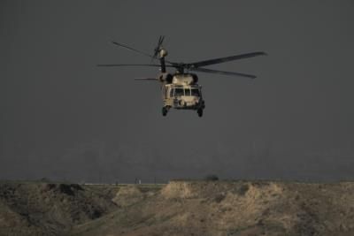 Israeli Military Helicopters Land In Re'im For Hostage Release