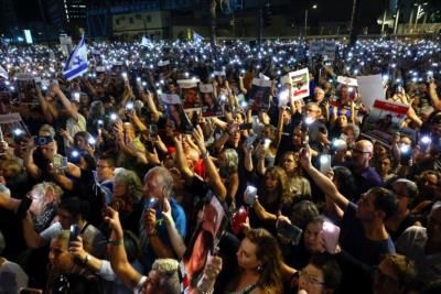 Israelis Celebrate Release Of Three Hostages From Gaza