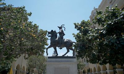 Statue of Peru’s Spanish conqueror Pizarro restored to central Lima amid controversy