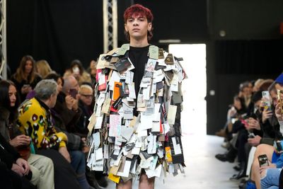 Independent brand Simon Cracker denounces luxury fashion system with upcycled parodies