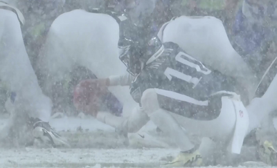 NFL fans were in awe as Eagles punter Braden Mann made a game-saving hold on a field goal in the snow