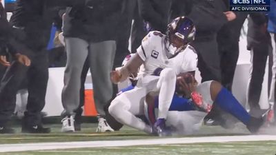 Bills’ Extremely Late Hit on Lamar Jackson Had Fans Making Patrick Mahomes Comparisons