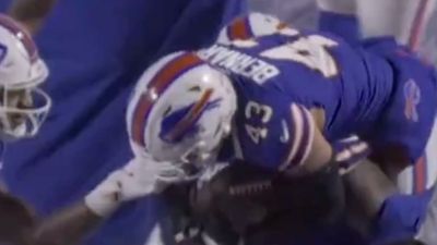 Bills Defender Had Funniest Celebration of Teammate's Key Turnover vs. Ravens