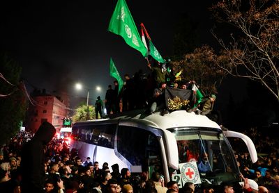 Tears, hugs greet 90 Palestinian women, children freed from Israeli prisons