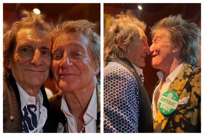 Ronnie Wood and Sir Rod Stewart's 80th birthday reunion sparks fan frenzy and calls for Faces comeback