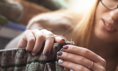 ‘Knitting is a lifeline’: young people turn to craft to cast off gloom