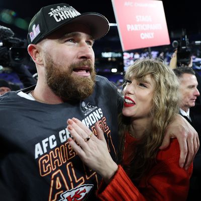 Travis Kelce Subtly Quoted Taylor Swift Lyrics in a Post-Game Interview