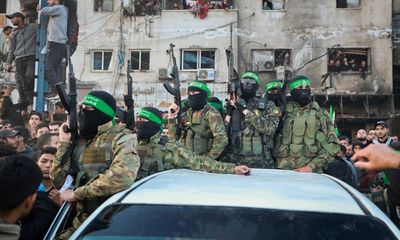 Slim Hamas parades show hollowness of either side’s claims to victory in Gaza