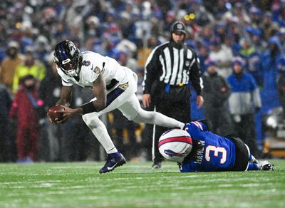 Lamar Jackson goes off after loss to Bills in Divisional Round