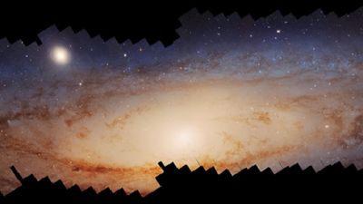 It took a decade for NASA to piece together this 416,592,960 pixel image of the Andromeda galaxy and the key takeaway? 'Andromeda's a train wreck'