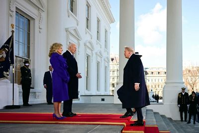 Joe Biden Tells Donald Trump 'Welcome Home' As He Arrives At The White House