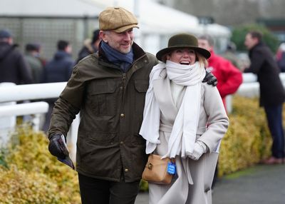 Christian and Geri Horner cosy up after big win at Warwick Races