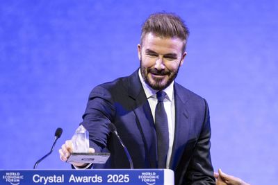 David Beckham says ‘girls are held back’ in awards ceremony speech