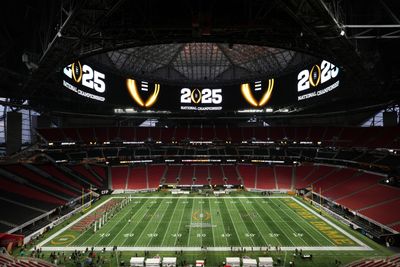 LOOK: Mercedes-Benz Stadium all set for Ohio State vs. Notre Dame CFP Championship