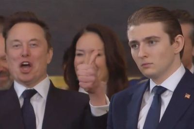 Elon Musk and Barron Trump’s ‘very different energy’ mocked as pair sit next to each other at inauguration