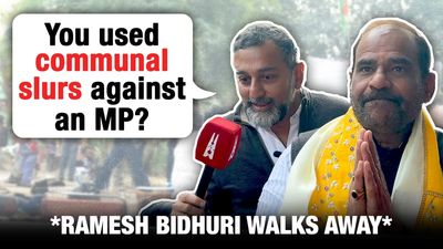 Denial and deflection: How the BJP’s Bidhuri walked off when asked about crude remarks