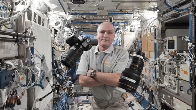 NASA astronaut Don Pettit shows us how to change a Nikon Z9 lens in zero gravity aboard the International Space Station