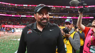 Ryan Day Fought to Avoid the Gatorade Bath After Ohio State's Win Over Notre Dame