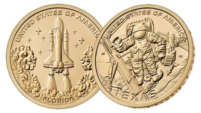 First look at space shuttle, Mission Control 2025 dollar coins from US Mint