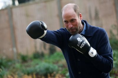 Prince of Wales shadow boxes with young people experiencing homelessness