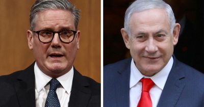 UK-Israel weapon export bans under review, Keir Starmer tells Benjamin Netanyahu