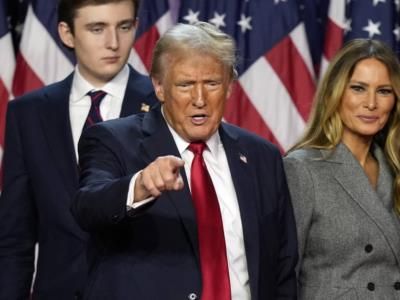 President Trump And First Lady Melania Trump Share First Dance