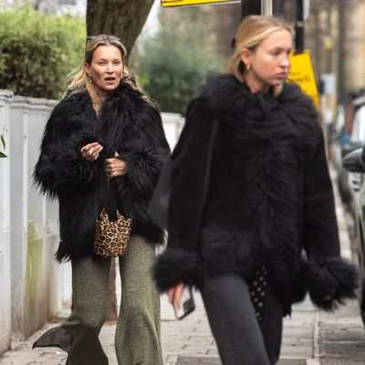 Kate Moss and Lila Moss Reinvent Mother-Daughter Style-Maxxing in Matching Black Yeti Coats