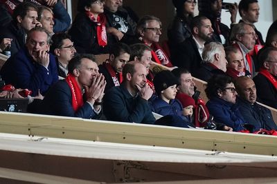 Prince of Wales watches Aston Villa’s Champions League defeat in Monaco